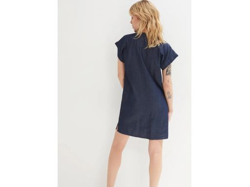 B.P.C prosta sukienka jeansowa granatowa r.44