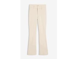 B.P.C spodnie bootcut beżowe w optyce lnu z wysokim stanem 40.