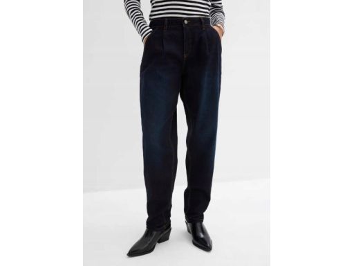 B.P.C spodnie barrel ciemny jeans damskie 52.