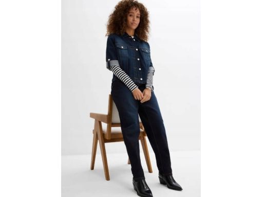 B.P.C spodnie barrel ciemny jeans damskie 52.