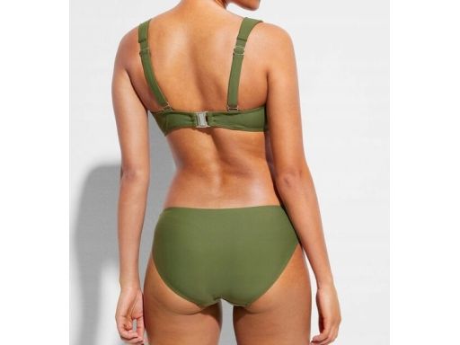 B.P.C bikini khaki miękkie miseczki na fiszbinach z figami r.42(80F)