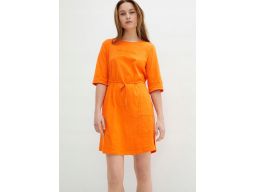 B.P.C sukienka shirtowa z regulowaną talią pomarańczowa 48/50.