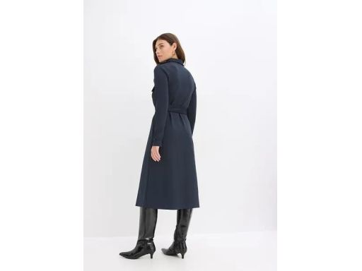 B.P.C sukienka midi ciemnoniebieska z paskiem r.44/46