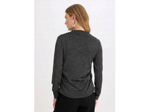 B.P.C bluzka czarna z metaliczną nitką r.40/42