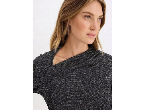 B.P.C bluzka czarna z metaliczną nitką r.40/42