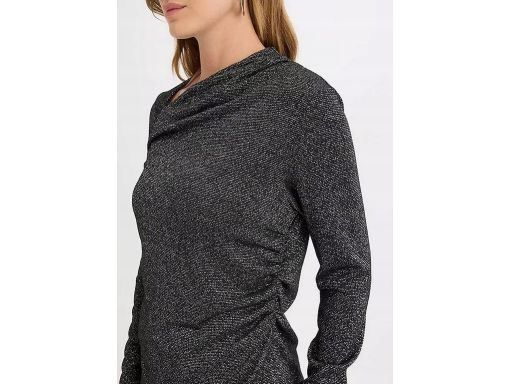 B.P.C bluzka czarna z metaliczną nitką r.40/42