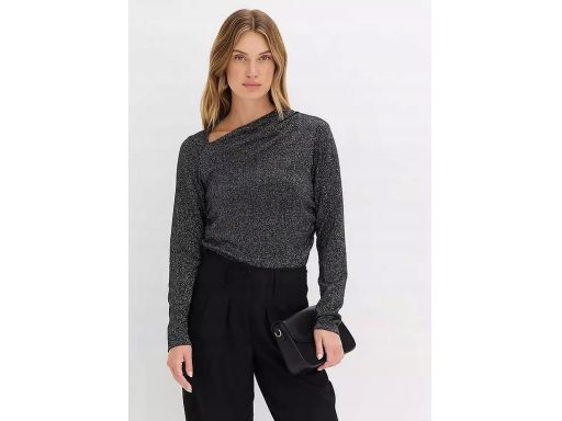 B.P.C bluzka czarna z metaliczną nitką r.40/42