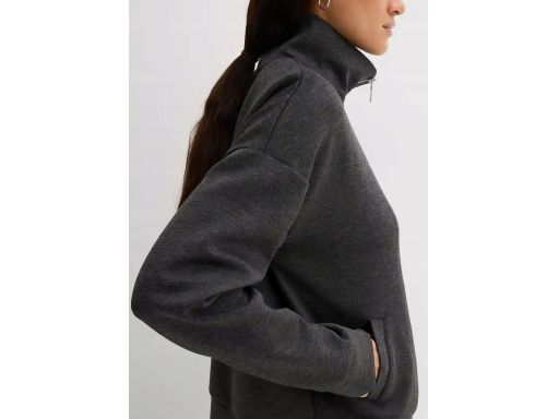 B.P.C szara bluza na zamek scuba r.48/50