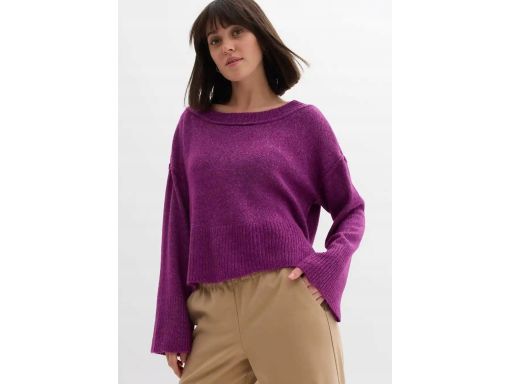 B.P.C sweter fioletowy asymetryczny oversize r.44/46