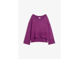 B.P.C sweter fioletowy asymetryczny oversize r.44/46