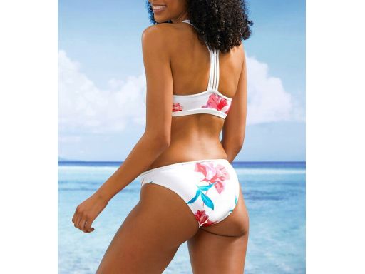 B.P.C bikini bustier z figami białe ^38