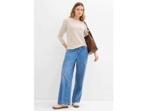 B.P.C jeansy damskie z szerokimi nogawkami r.46`