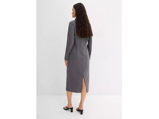 B.P.C sukienka midi elegancka szara 46.