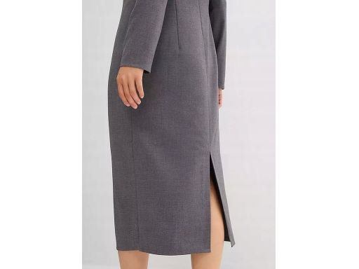B.P.C sukienka midi elegancka szara 46.