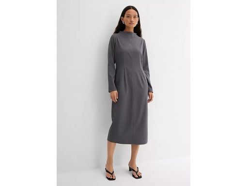 B.P.C sukienka midi elegancka szara 46.