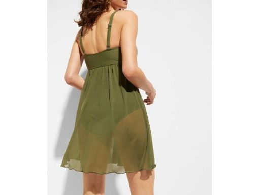 B.P.C sukienka kąpielowa z siateczką khaki r.54