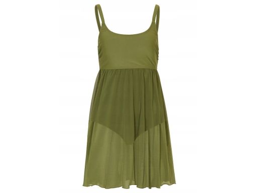 B.P.C sukienka kąpielowa z siateczką khaki r.54