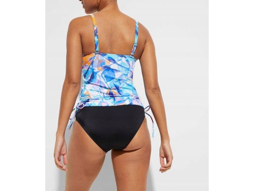 B.P.C tankini wielokolorowe we wzory z czarnymi figami r.44
