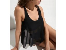 B.P.C czarny top tankini z siateczki 40.