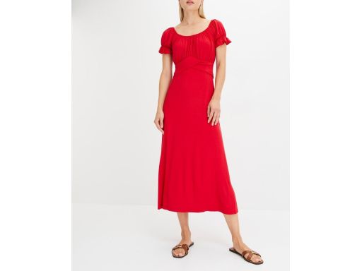 B.P.C sukienka midi czerwona carmen ^40/42