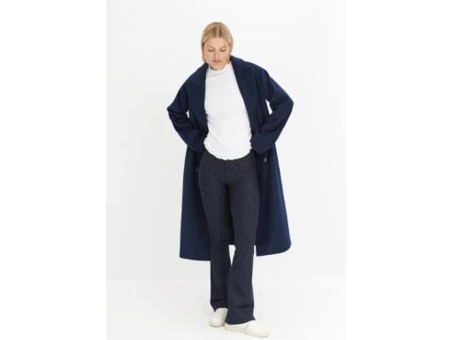 B.P.C spodnie dzwony granatowe w jasne paski r.48/50