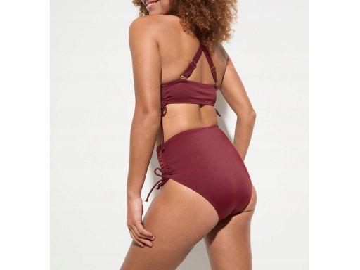 B.P.C. bikini bordowe z figami z wysokim stanem 44.