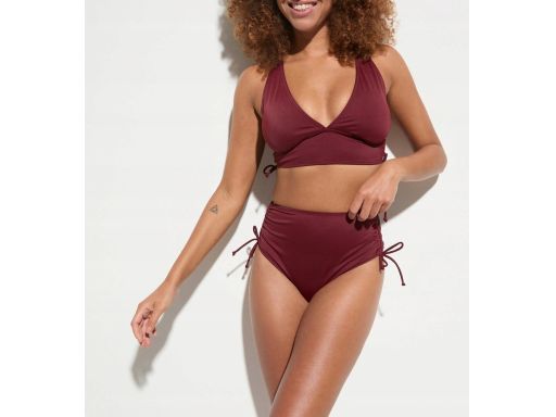 B.P.C. bikini bordowe z figami z wysokim stanem 44.