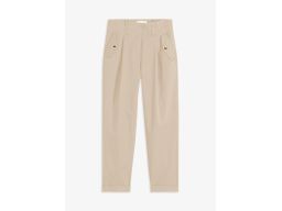 B.P.C beżowe spodnie 7/8 wysoki stan paperbag r.46