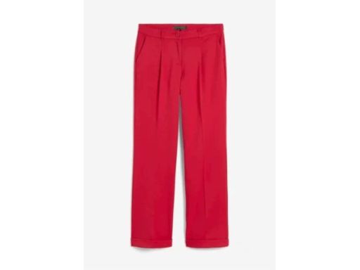 B.P.C spodnie Marlena malinowe w kant r.52