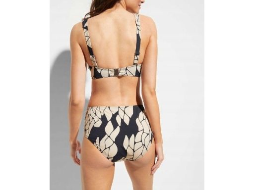 B.P.C Bikini typu minimizer czarno-beżowe we wzory r.42 (80D)