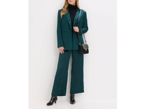 B.P.C marynarka oversize satynowa butelkowa zieleń 46.