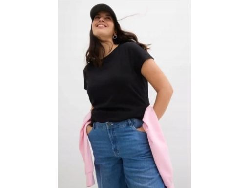 B.P.C jeansy damskie z szerokimi nogawkami r.48