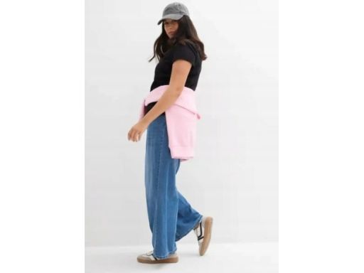 B.P.C jeansy damskie z szerokimi nogawkami r.48