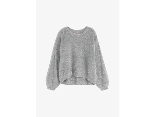 B.P.C sweter ze srebrną nitką szary 44/46.