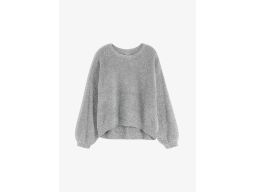 B.P.C sweter ze srebrną nitką szary 44/46.