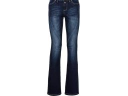 B.P.C spodnie bootcut ciemny jeans z przeszyciami r.40