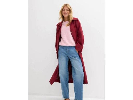 B.P.C spodnie barrel jeansowe damskie z przeszyciami r.44