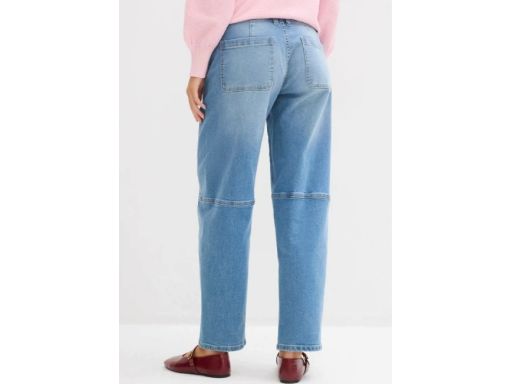 B.P.C spodnie barrel jeansowe damskie z przeszyciami r.44