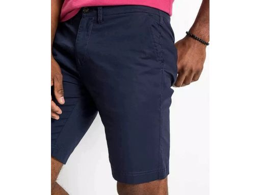 B.P.C bermudy chino męskie bawełniane granatowe r.48