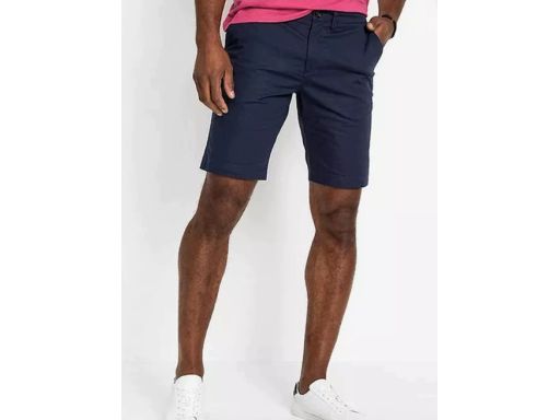 B.P.C bermudy chino męskie bawełniane granatowe r.48