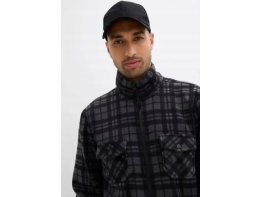 B.P.C męska bluza polarowa rozpinana w kratę 3XL.