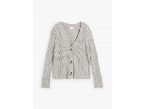 B.P.C krótki sweter rozpinany szary 40/42.