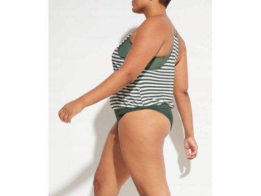 B.P.C tankini oliwkowo-białe w paski ^44