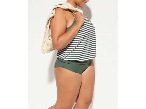 B.P.C tankini oliwkowo-białe w paski ^44