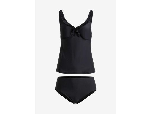 B.P.C tankini czarne z falbankami i figami 50.