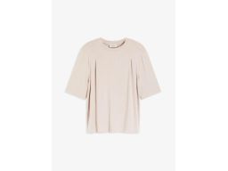 B.P.C t-shirt beżowy z wiskozy 44/46.
