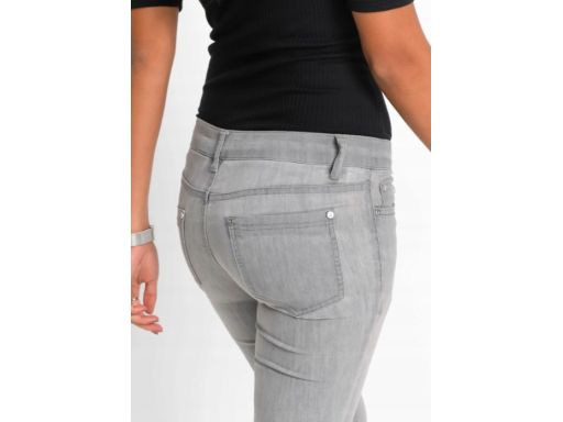 B.P.C jeansy skinny damskie szare 42.