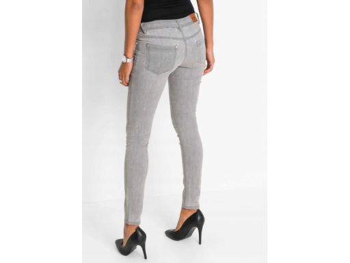 B.P.C jeansy skinny damskie szare 42.