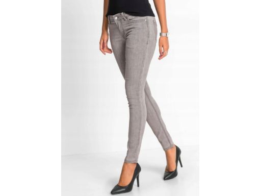 B.P.C jeansy skinny damskie szare 42.
