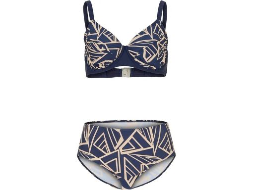B.P.C bikini granatowe we wzory z figami r.38 (75E)